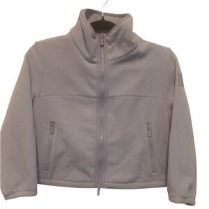 96. NWT Alo Yoga Polar Fleece Retreat Cropped Jacket WINTER FROST size:S